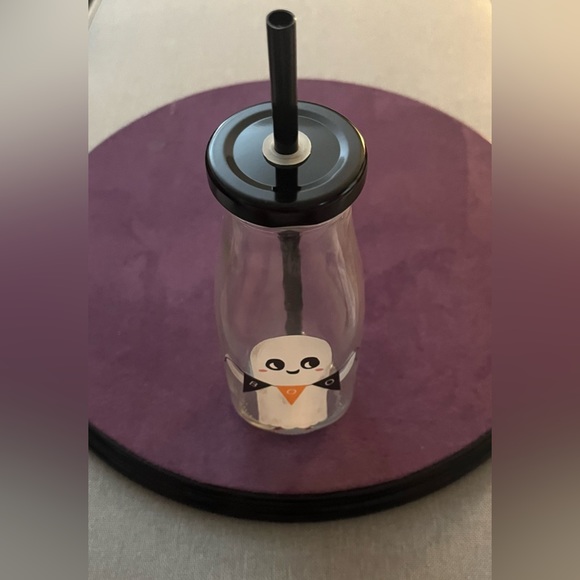 Ghost Glass Milk Bottle - Picture 2 of 3